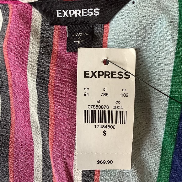 Express Striped Romper Size Small New - Picture 9 of 16